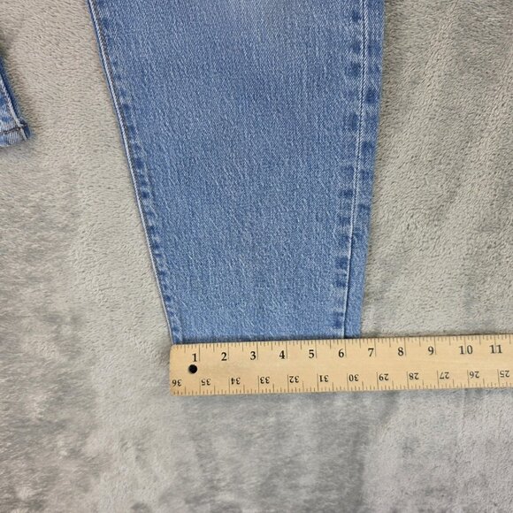 Levis Wedgie Straight Jeans Womens 25 Blue Denim High Rise Button Fly Premium - Picture 8 of 15